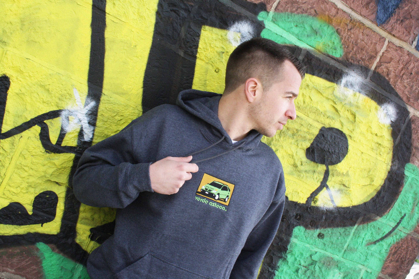 Verde Azteca Basic Hoodie